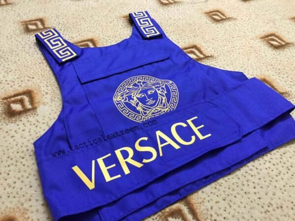 Versace Dark Blue Tactical Bulletproof Street wear Fashion Vest