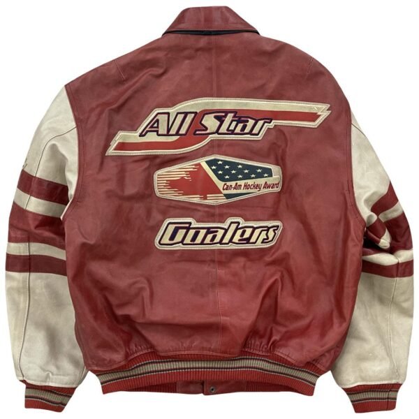 ACHL Avirex Leather Men's multi Varsity Jacket