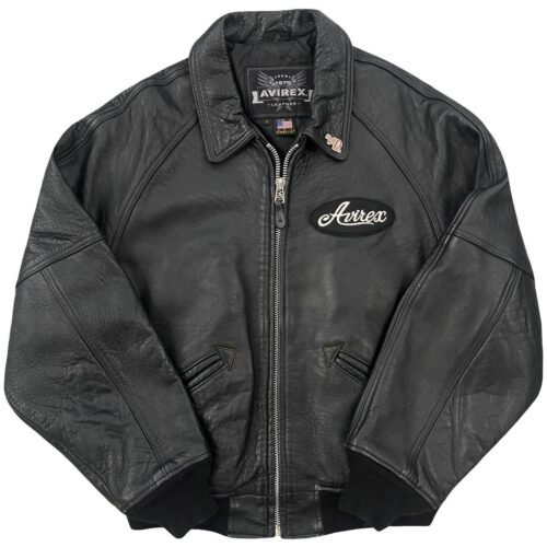 Avirex Leather Flight Avirex Leather Flight Varsity Jacket
