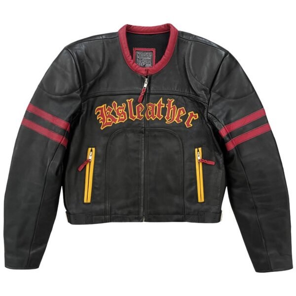 Kadoya Leather Racer Men's multi Varsity Jacket
