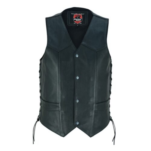 Gold Traditional Leather Vest