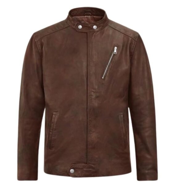 Motorad Spanish Brown Biker Leather Jacket