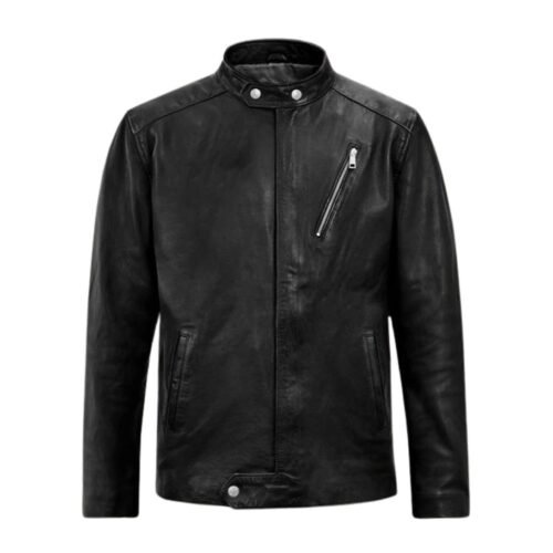 Motorad Black Biker Leather Jacket