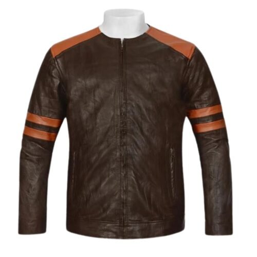 Leather Fighter T-Shirt Jacket