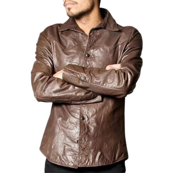 Chevelle Leather Shirt Jacket