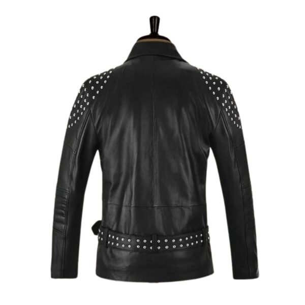 Studded Biker Leather Jacket