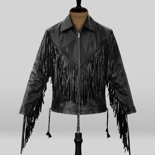 Leather Fringe Jacket