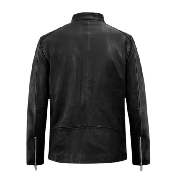 Motorad Black Biker Leather Jacket