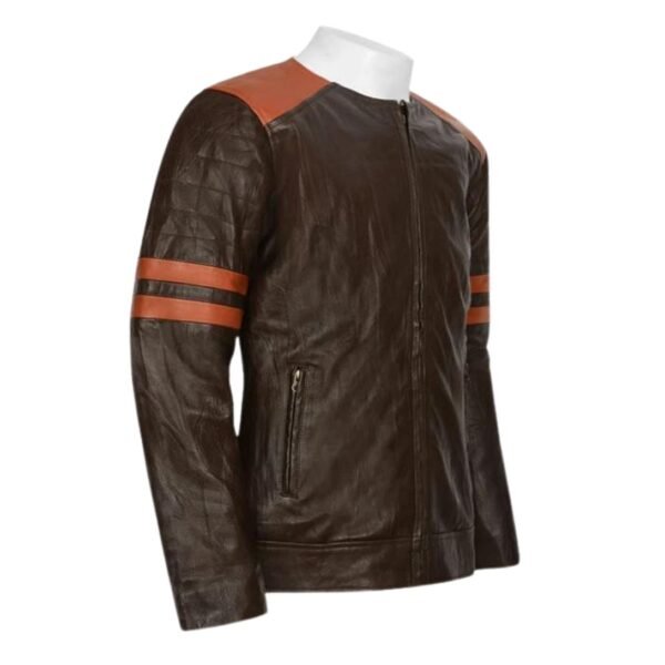 Leather Fighter T-Shirt Jacket