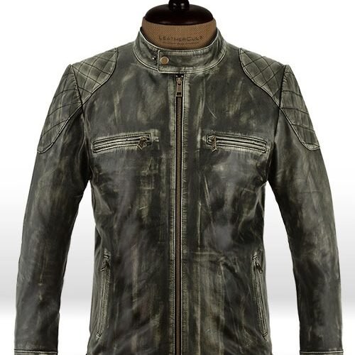 William Charcoal Leather Jacket