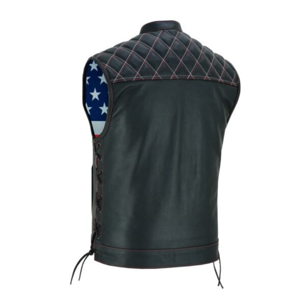 Road Edge Leather Vest