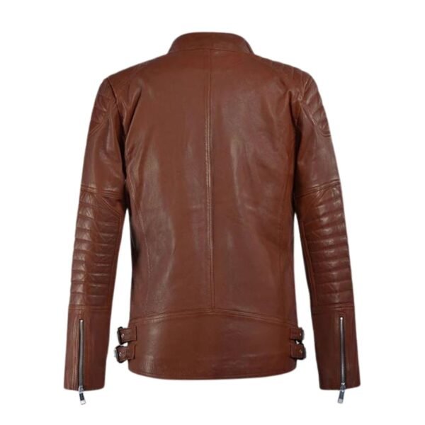 Shotgun Tan Moto Leather Jacket