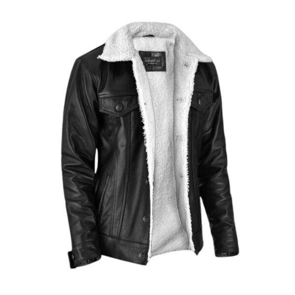 Leather Sherpa Jacket