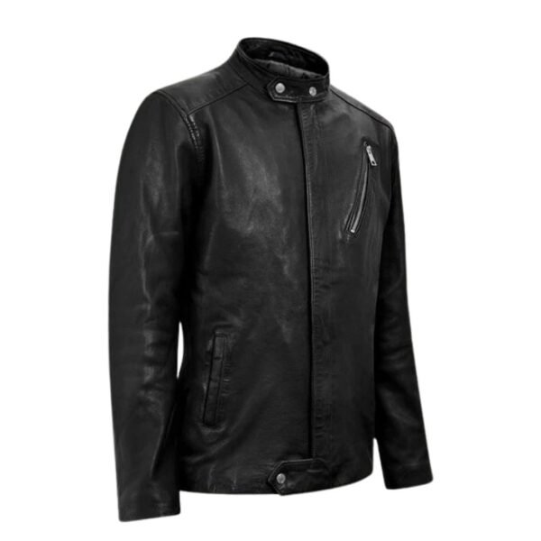 Motorad Black Biker Leather Jacket