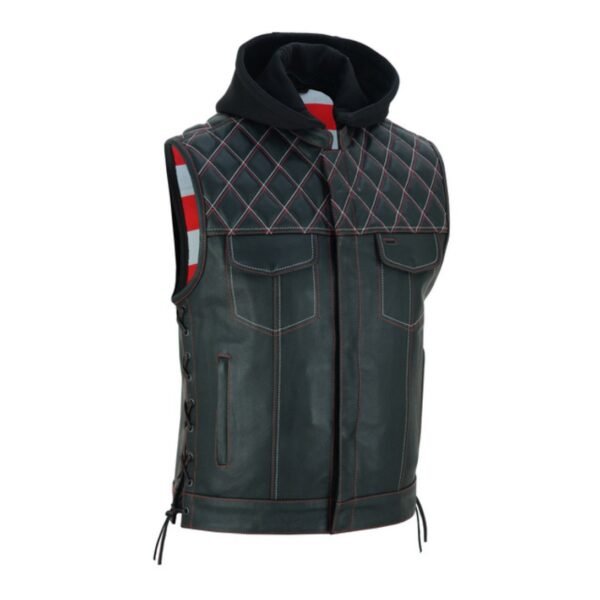 Road Edge Leather Vest