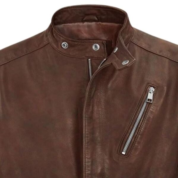 Motorad Spanish Brown Biker Leather Jacket