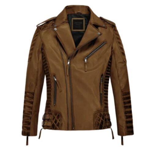 Charles Burnt Tan Leather Jacket