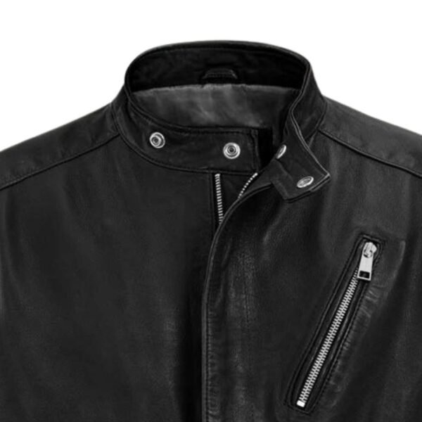 Motorad Black Biker Leather Jacket