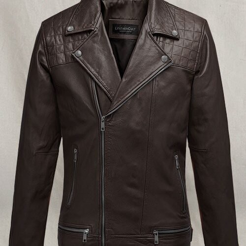 Ironwood Brown Biker Leather Jacket