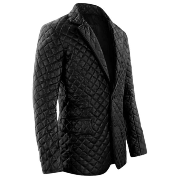 Bocelli Quilted Leather Blazer