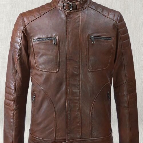 Firefly Moto Spanish Brown Biker Leather Jacket