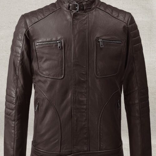 Firefly Moto Brown Biker Leather Jacket