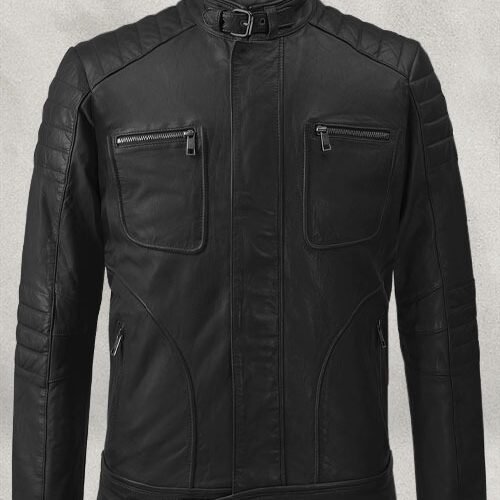 Firefly Moto Black Biker Leather Jacket