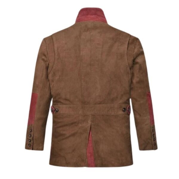 Safari Hickory Suede Leather Blazer