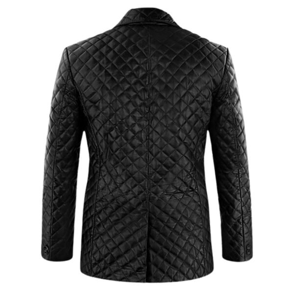 Bocelli Quilted Leather Blazer