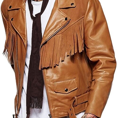 Leather Fringe Jacket