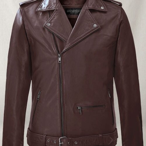 Rutland Burgundy Riding Leather Jacket