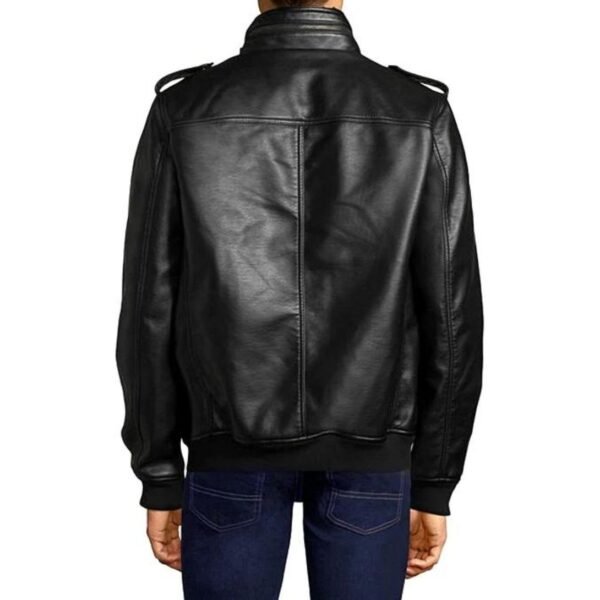 Alpha Bomber Leather Jacket