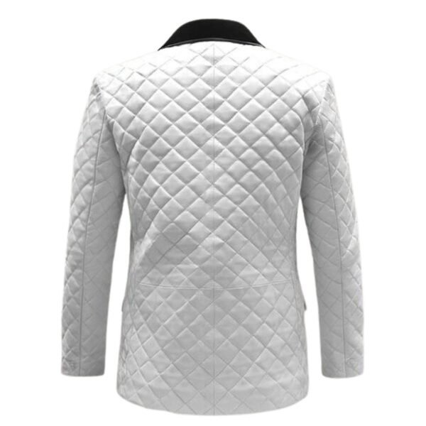 Bocelli Tuxedo Quilted Leather Blazer