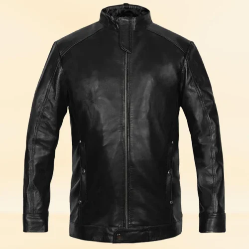 Black Style Leather Jacket Worn By Bradley Cooper