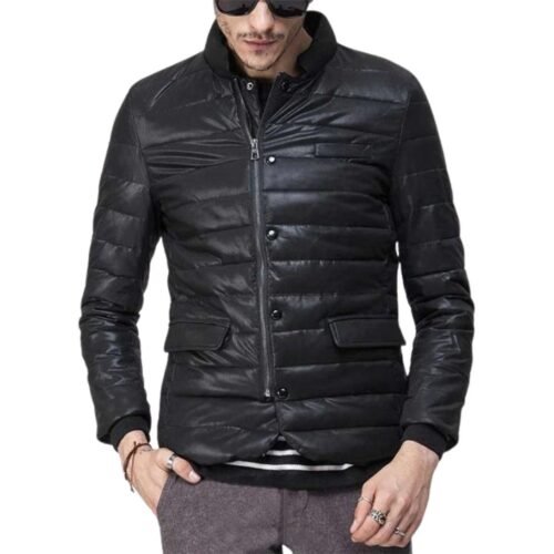 Retro Quilted Leather Jacket