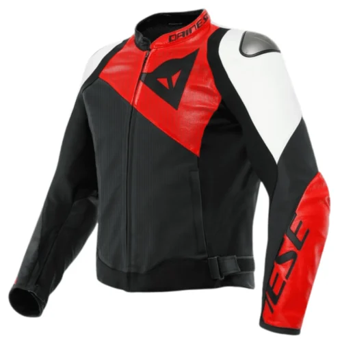 DAINESE SPORTIVA LEATHER JACKET PERF RED