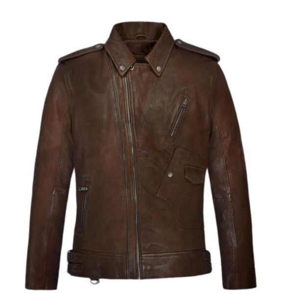 Falcon Spanish Brown Rider Leather Jacket