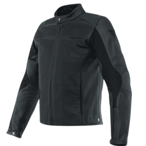 DAINESE RAZON 2 PERF. LEATHER JACKET BLACK