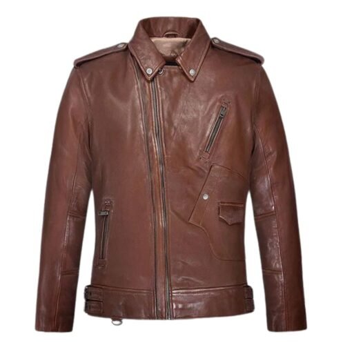 Falcon Tan Rider Leather Jacket