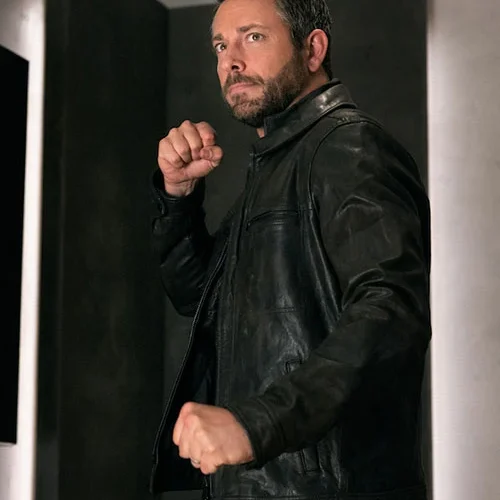 Zachary Levi Spy Kids Leather Jacket