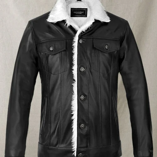 Leather Fur Western Style Jacket