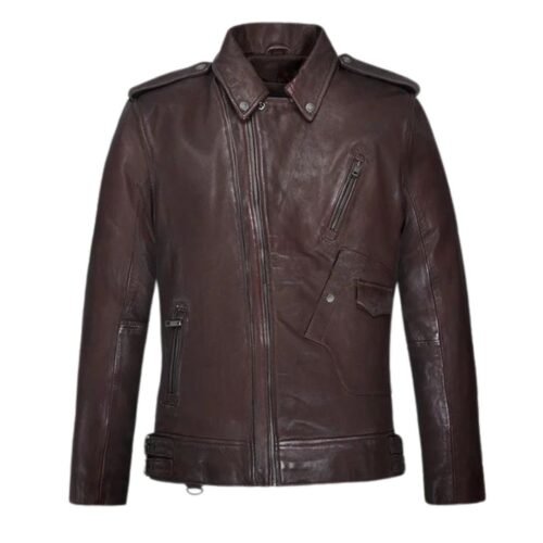 Falcon Burgundy Rider Leather Jacket