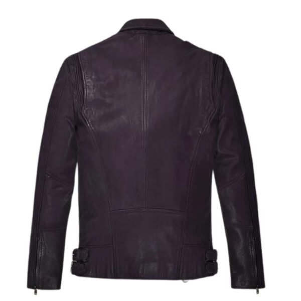 Falcon Purple Rider Leather Jacket