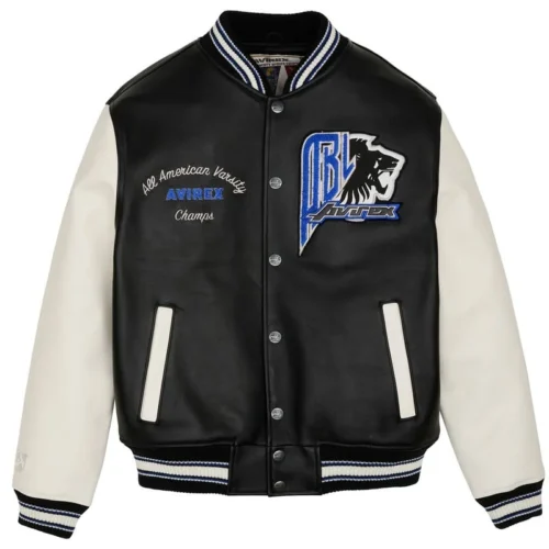 AVIREX BLACK LIONS VARSITY JACKET