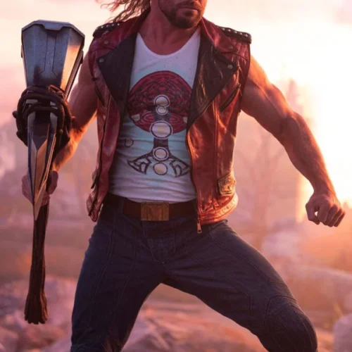 Leather Vest Worn By Chris Hemsworth In Thor Love and Thunder