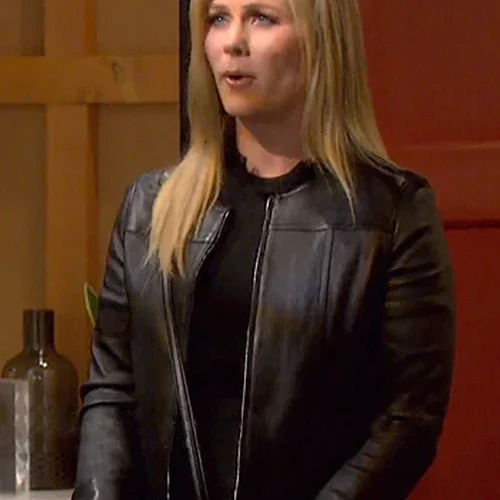 Black Leather Jacket Worn by Alison Sweeney