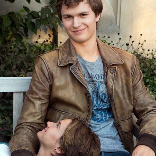 The Fault in Our Stars Leather Jacket Worn By Ansel Elgort’s