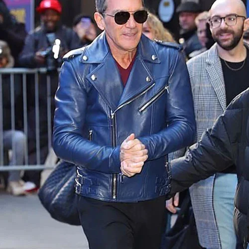 ROYAL LEATHER JACKET WORN BY ANTONIO BANDERAS