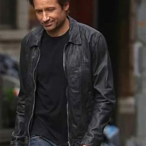 Californication Season 5 Leather Jacket Worn by Hank Moody