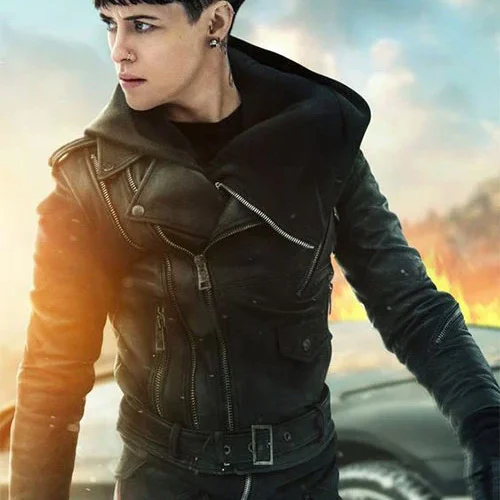 Leather Jacket worn by Claire Foy